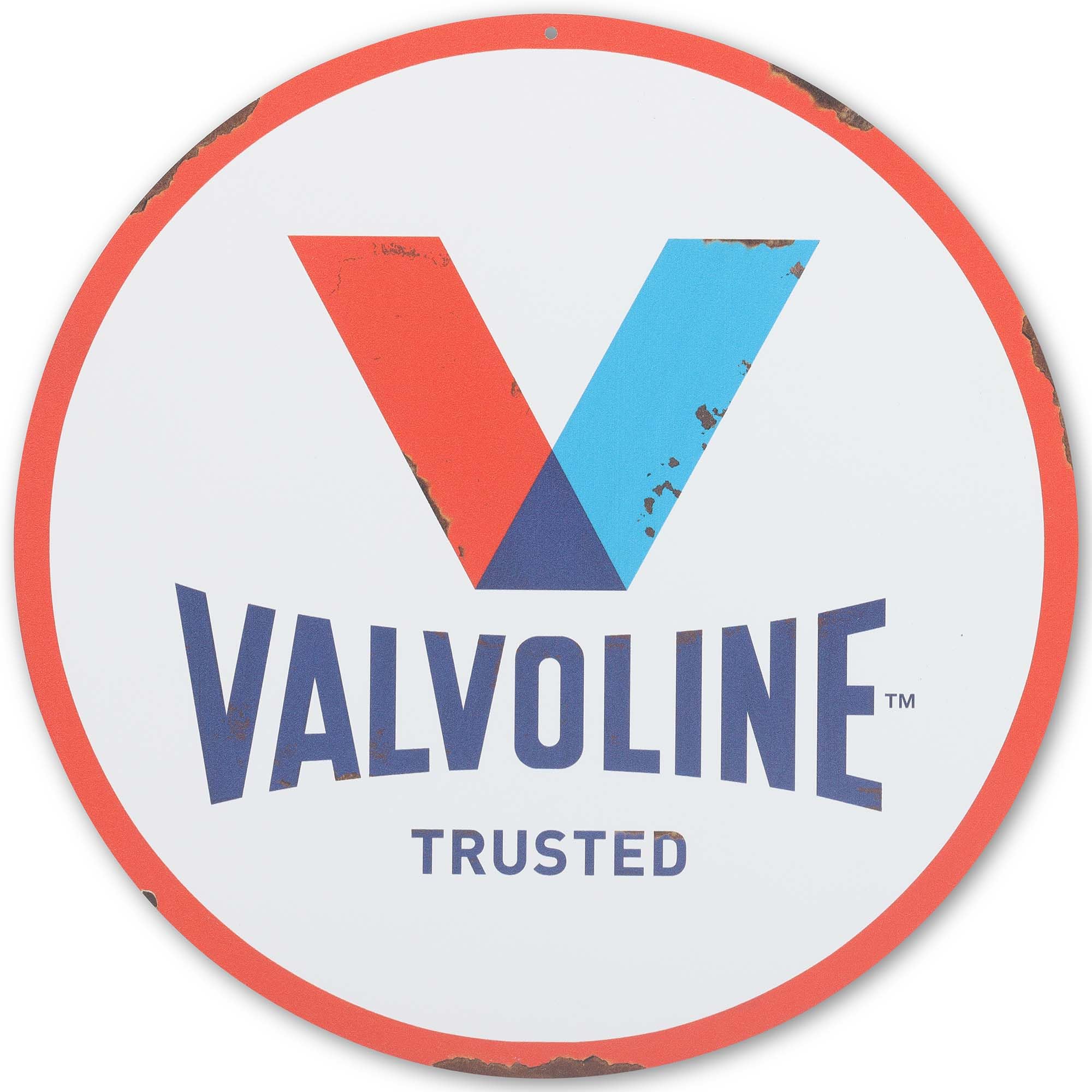 Amazon.com: Valvoline Logo Round Metal Sign - Classic Valvoline